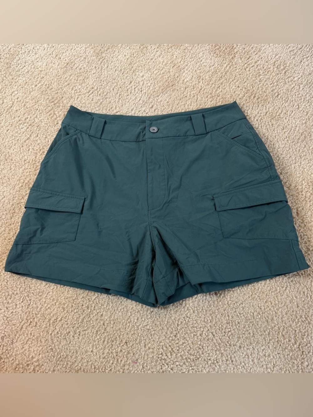 Women's Cargo Shorts – Dark Teal Utility Style